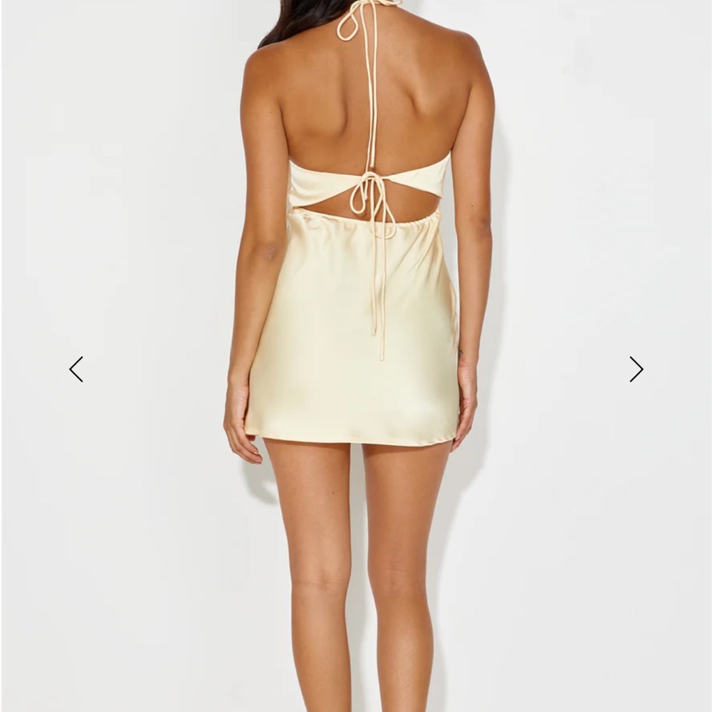 Hello Molly Cream Satin Chemise - Picture 3 of 3